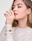 Daniel Wellington Quadro Mini Arch 3-link Emerald Sunray Gold