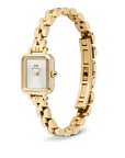 Daniel Wellington Quadro Mini Arch 3-link White Sunray Gold
