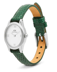 Daniel Wellington Ophelia Mini Green Lizard White Guilloché Silver