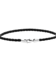 Daniel Wellington Daniel Braided Leather Bracelet Sheffield 2.8 Silver
