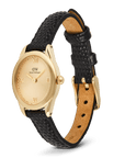Daniel Wellington Ophelia Mini Black Lizard Unitone Guilloché Gold