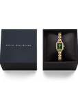Daniel Wellington Quadro Mini Arch 3-link Emerald Sunray Gold