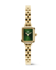 Daniel Wellington Quadro Mini Arch 3-link Emerald Sunray Gold