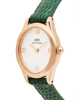 Daniel Wellington Ophelia Mini Green Lizard White Guilloché Rose Gold