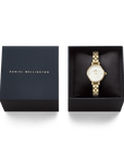 Daniel Wellington Petite Mini Arch 3-link White Gold