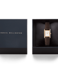 Daniel Wellington Bound Mini Dark Brown Lizard Rose Gold