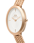 Daniel Wellington Juliette Braided Mesh White Sunray Rose Gold