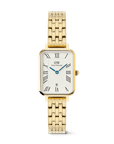 Daniel Wellington Quadro Roman Numerals Date 5-link Gold