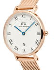 Daniel Wellington Petite Roman Numerals Date Rose Gold