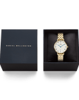 Daniel Wellington Petite Roman Numerals Date 5-link Gold