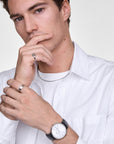 Daniel Wellington Classic Day Display Sheffield Silver Watch