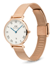 Daniel Wellington Petite Roman Numerals Date Rose Gold