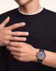 Daniel Wellington Classic Piano Link Onyx Unitone Watch