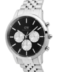 Daniel Wellington Iconic Chronograph Arch 5-Link Onyx Panda Silver