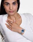 Daniel Wellington Crystalline Bezel Sterling Blue Watch