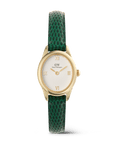 Daniel Wellington Ophelia Mini Green Lizard White Guilloché Gold