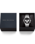 Daniel Wellington Iconic Chronograph Arch 5-Link Onyx Panda Silver