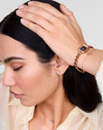 Daniel Wellington Quadro Mini Arch 3-link Onyx Sunray Rose Gold
