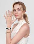 Daniel Wellington Ophelia Mini Green Lizard White Guilloché Gold