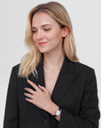 Daniel Wellington Ophelia Mini Black Lizard White Guilloché Silver