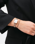 Daniel Wellington Quadro Roman Numerals 20x26 Melrose RG White Watch
