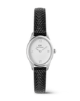 Daniel Wellington Ophelia Mini Black Lizard White Guilloché Silver