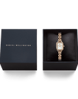 Daniel Wellington Quadro Mini Arch 3-link White Sunray Rose Gold