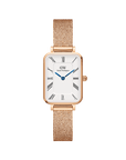 Daniel Wellington Quadro Roman Numerals 20x26 Melrose RG White Watch