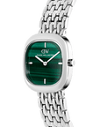 Corta Malachite Grain-Link Silver