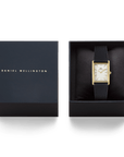 Daniel Wellington Bound Black Lizard Guilloché Gold