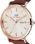 Daniel Wellington Classic Day Display St Mawes Rose Gold Champagne Watch