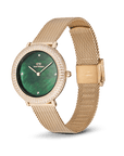 Daniel Wellington Crystalline Bezel Evergold Green Watch
