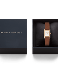 Daniel Wellington Bound Mini Light Brown Lizard Rose Gold