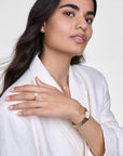 Daniel Wellington Audrey Earrings Mother of Pearl Gold