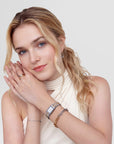Daniel Wellington Contrast Link Bracelet Two Tone Gold