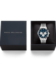 Daniel Wellington Iconic Chronograph Arch 5-Link Arctic Panda Silver