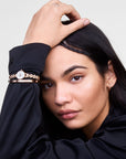 Daniel Wellington Petite Mini Arch 3-link White Rose Gold