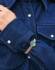 Daniel Wellington Elan Jewellery Watch 22 RG Real Malachite Watch