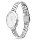 Daniel Wellington Juliette Braided Mesh White Sunray Silver