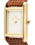 Daniel Wellington Bound Mini Light Brown Lizard Gold