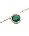 Daniel Wellington Audrey Necklace Malachite Gold