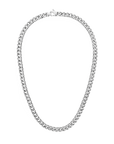 Daniel Wellington Ellipse Cuban Chain Necklace Silver