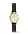 Daniel Wellington Ophelia Mini Black Lizard White Guilloché Gold