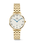 Daniel Wellington Petite Roman Numerals Date 5-link Gold