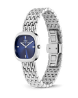 Corta Royal Blue Grain-Link Silver