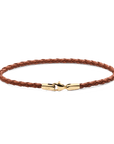 Daniel Wellington Daniel Braided Leather Bracelet St Mawes 2.8 Gold