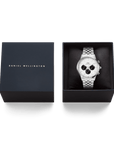 Daniel Wellington Iconic Chronograph Arch 5-Link Off- White Panda Silver