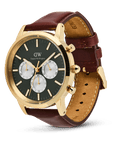 Daniel Wellington Iconic Chronograph St Mawes Emerald Panda Gold