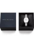 Daniel Wellington Juliette Braided Mesh White Sunray Silver