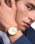 Daniel Wellington Classic Piano Link Gold Unitone Watch
